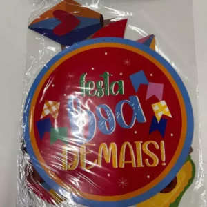 Enfeites aéreos Arraiá com 4 peças