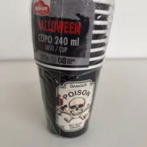 Copo papel Poison 240ml emb. com 8 unid.