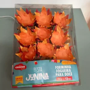 Forminha fogueira para doce pc 12 unid