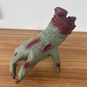 Mão zumbi verde com mov e som