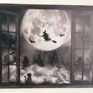 Quadro iluminado cemitério 40x29cm