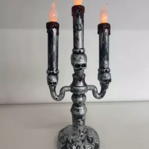 Candelabro enfeitiçado com led 32cm