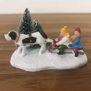 Resina trenó crianças 9,5x6cm