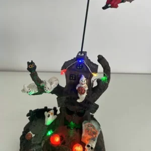 Vila Halloween com Leds e movimento