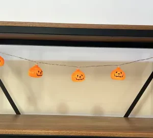 Cordão de led abóbora 1,65m