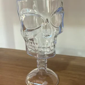 Copo caveira transparente