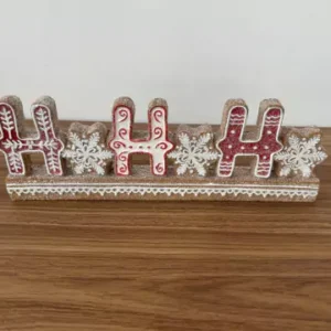 Adorno decorativo em resina HoHoHo