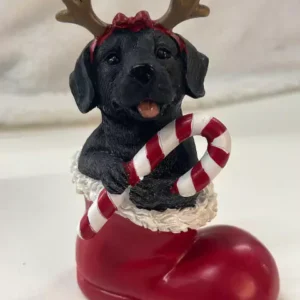 Cachorro na bota em resina 15,8cm