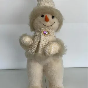 Boneco de neve creme broche 50cm