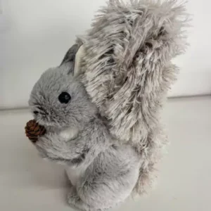Esquilo cinza peludinho 24cm