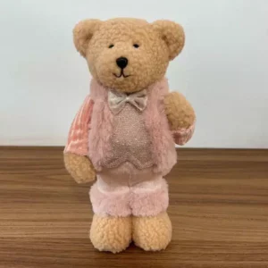 Ursinho roupa rosa 26cm