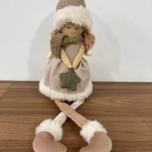 Boneca angel bege sentada 27cm