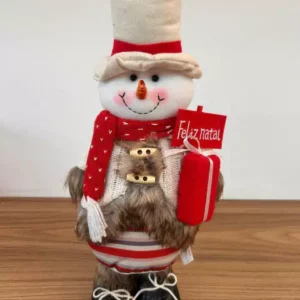 Boneco de neve casaco tricot 38cm