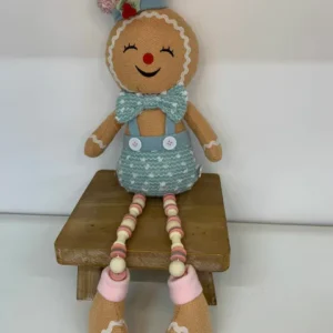 Boneco ginger sentado candy color 32cm