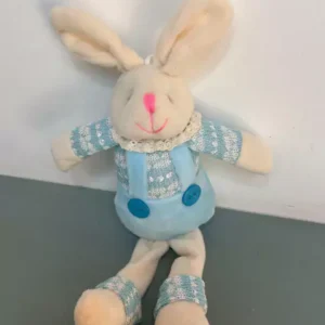 Coelho sentado azul 22cm