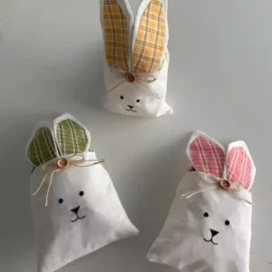 Saquinho de presentes coelho sortidos 14x25cm