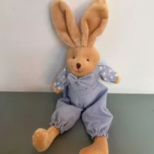 Coelho azul com poá 24cm