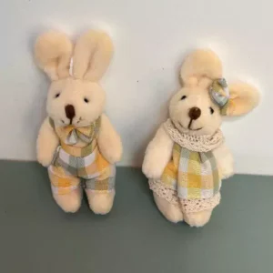 Mini coelhos xadrez sortidos