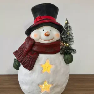 Boneco de neve decorativo 41cm