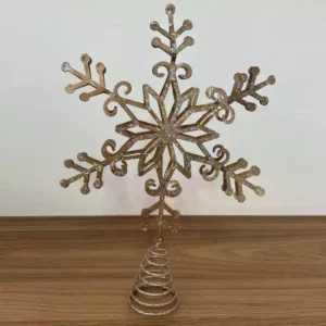 Ponteira decorativa dourada 33cm