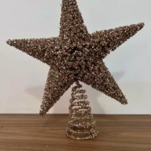 Ponteira decorativa dourada 24cm