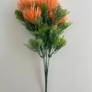 Flor permanente laranja 35cm