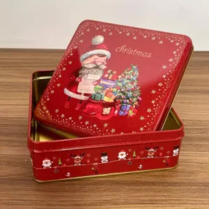 Lata decorativa Christmas 17x17cm