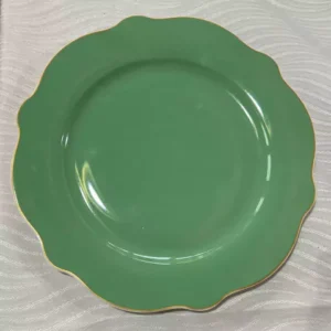 Kit com 6 pratos rasos verde