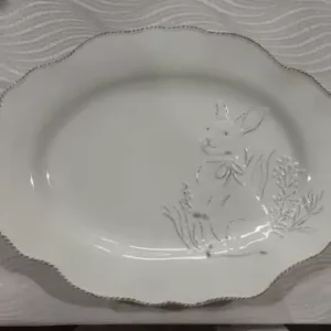 Travessa de porcelana branca 35cm