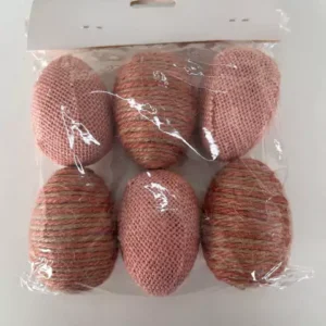 Ovos rosa e cru com 6 unidades