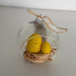 Pendente com ovos amarelos 9cm