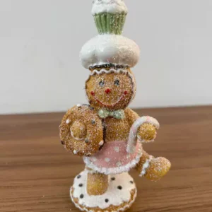 Ginger com donut em resina 16cm