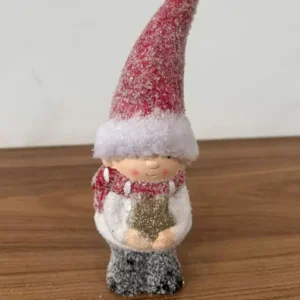 Menino com estrelinha em resina 19cm