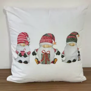 Capa de almofada 3 Noéis 45x45cm