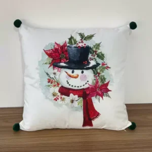 Capa de almofada Boneco de neve 45x45cm
