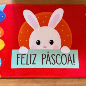 Tapete Coelho Feliz Páscoa 40x60cm