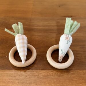 Kit com 4 pçs porta guardanapo cenouras