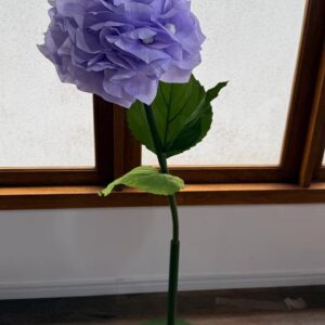 Hortência gigante lilás tecido 110cm