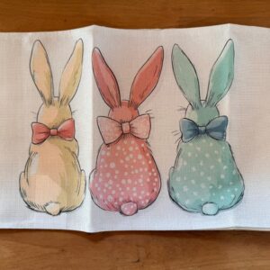 Kit 4 pçs jogo americano coelhos 30x48cm