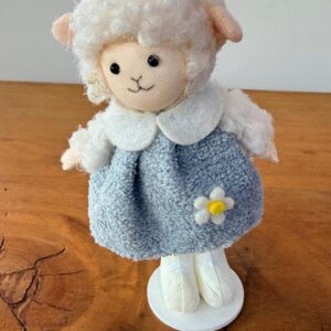 Ovelha vestido azul 13cm