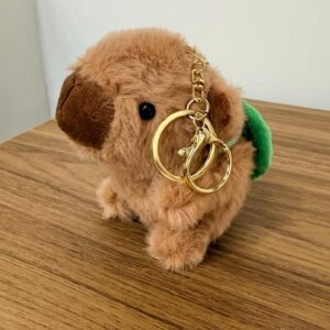 Chaveiro capivara com mochila 10x8x8cm