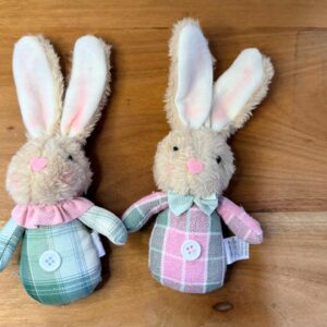 Mini coelho verde rosa 2 modelos 20cm
