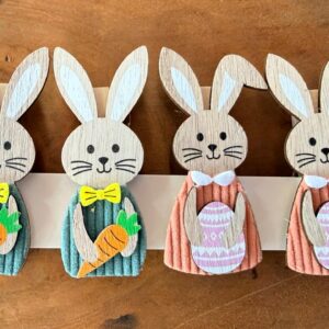 Prendedor coelho pc com 4 unid.