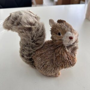 Esquilo natural 17cm