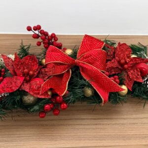 Arranjo de mesa vermelho  52cm