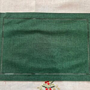 Kit Jogo americano verde com 6 pçs 33x48cm