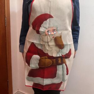 Avental de tecido Noel 60x70cm