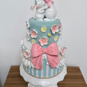 Bolo decorativo verde água 44cm