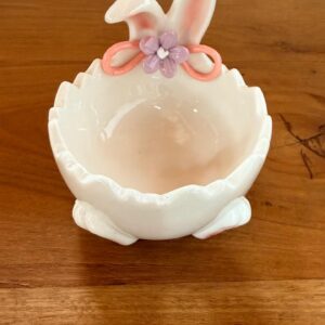 Pote decorativo coelho 10x9cm