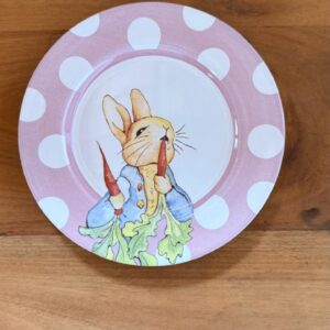 Kit pratos de sobremesa Rosa poá